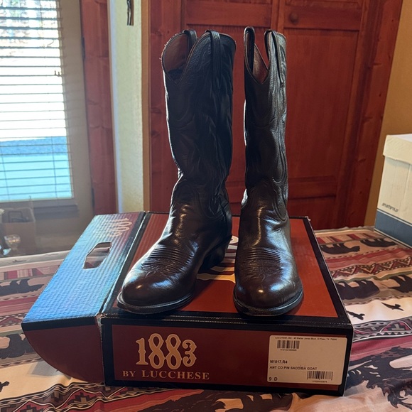 Lucchese 1883 Rich Brown Western Boots